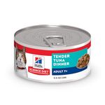 Hill's Science Diet Adult 7+, Senior Premium Nutrition, Wet Cat Food, Tuna Stew, 5.5 oz Can, Case of 24