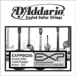 D'Addario EXPPB020 EXP Coated Phosphor Bronze Single String .026 gauge