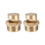 Uxcell Floodjet Tip - 1/2BSPT Brass 170 Degree Wide Angle Flat Fan Nozzle - 2 Pcs