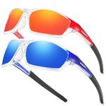 HGDGears Polarized Sport Sunglasses for Men and Women,Sun Glasses for Driving Fishing Cycling Running,UV Protection