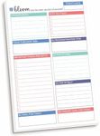 bloom daily planners Double Sided Daily To Do List Planning Pad - 80 Tear Off Sheets for Work, Home or Office Organization (Teal) - 6" x 9"