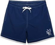 MEILONGER Mens Swim Trunks Quick Dry Beach Board Shorts Swimwear Bathing Suits with Mesh Lining and Pockets (Dark Blue, XL)