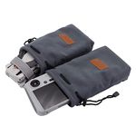 LINGHUANG Mini 4 Pro Portable Bag, Mini 3 Pro Case,Waterproof Flannel Bag Organiser with Drawstring for DJI Mini 4 Pro/Mini 3 Pro/Mini 3 and Remote Control Drone Accessories (2 Pcs)