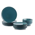 Amazon Basics 18-Piece Stoneware Di