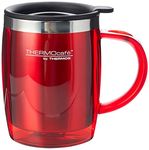 Thermos ThermoCafé 187094 Translucent Desk Mug, Red, 450 ml