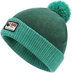 Rab Essential Bobble Pom Beanie for Everyday Use & Skiing - Green Slate/Glacier Blue - One Size