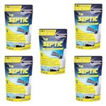 T1B Septic | 100X Powerful Formula | Rapidly Degrades Sludge & Eliminates Odour | Septic Tank Treatment Powder| Pack of 5 (1.25 Kg)