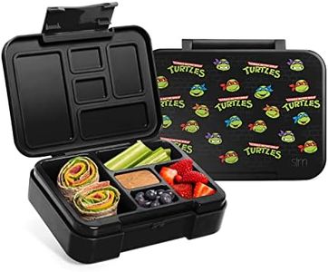 Simple Modern Nickelodeon Viacom Bento Lunch Box for Kids | BPA Free, Leakproof, Dishwasher Safe | Lunch Container for Boys, Toddlers | Porter Collection | 5 Compartments | TMNT: Turtles Unite