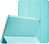 ProCase iPad 10.2 Case 9th Gen 2021/ iPad 8th Gen 2020/ 7th Gen 2019, Slim Stand Hard Back Shell Protective Smart Cover Case for 10.2 Inch iPad 9/8/7 -Aqua