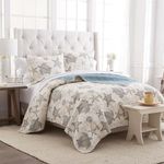 C&F Home Amber Sands Full/Queen Quilt Set Coastal Tropical Beach Ocean Reversible Bedspread Coverlet 3 Piece with 2 Shams