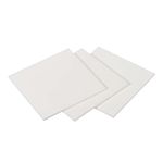 PATIKIL Alumina Ceramic Sheet Square Cooling Pad Insulating Sheet 3pcs High Hardness for MOS Transistor 50x50x1.5mm(2x2x0.06")