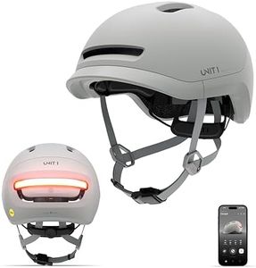 UNIT 1 NEON Smart Bike Helmet with Front & Rear Lights, Turn Signals & Brake Light | Rechargeable Urban Cycling Helmet for Commuters & E-Bike Riders