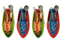 BG Bazzar Gali 4pcs. Perfect Toy for Kids Handmade Fish Design Classic Putt Putt Steam Toy Boat
