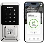 Kwikset 99390-003 Halo Wi-Fi Smart Lock Keyless Entry Electronic Touchscreen Deadbolt Featuring SmartKey Security, Polished Chrome