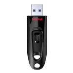 SANDISK Ultra 128GB, USB 3.0, Flash Drive, Upto 130MB/s R, Pendrive, Black, 5Y Warranty (SDCZ48-128G-I35)