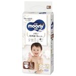 Japanese Diapers Moony Natural L (9-14 kg) 38 psc // Японские подгузники Moony Natural L (9-14 kg) 38 psc