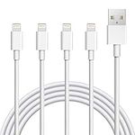 Sundix for iPhone Charger Cord, 4 Pack 6ft Lightning Cable iPhone Charger Cable MFi Certified Compatible iPhone 14/13/12/11 Xs Max XR X 8 7 6s Plus ipad Mini/Air iPod Pods White