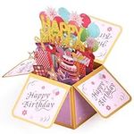 Bighan Pop Up Happy Birthday Card, 