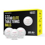 PRO SPIN Ping Pong Balls - Premium White 3-Star Competition-Level Table Tennis Balls | Tournament-Level 40+ ABS | Perfect Sphere for Perfect Spin | Superior Accuracy | Reliable Bounce