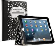 RUBAN Folio Case for iPad 2 3 4 (Old Model) 9.7 inch Tablet - [Corner Protection] Slim Fit Smart Stand Protective Cover Auto Sleep/Wake, Notebook Black