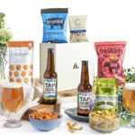 Craft Beer Hamper With Snacks - Craft Lager, IPA, Premium Pub Style Snacks, Beer Gifts For Men, Food Gifts For Men, Alcohol Gifts For Men, Birthday Hamper Gifts For Men, By Clearwater Hampers