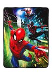 Marvel's Spider-Man, Swing City Micro Raschel Throw Blanket, 46" x 60", Multi Color