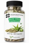 Heilen Biopharm Aloe Vera Capsules 500mg (180 Capsules) | Aloe Vera Leaf Herbal Supplement | Supports Digestive Wellness, Skin & Gut Health | Vegetarian Capsules