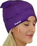 Headache and Migraine Relief Cap - A Headache Ice Mask or Hat Used for Migraines and Tension Headache Relief. Stretchy, Comfortable, Dark and Cool (by Magic Gel)