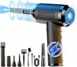 LeCoirrax Compressed Air Duster, 130000RPM Handheld Air Blower, Air Pump, 3 Gear Adjustable Electric Duster with LED Light, Rechargeable Cordless Air Duster for Car Computer Keyboard Office Sofa