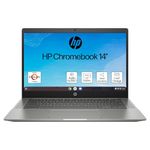 HP Chromebook 14" , AMD Athlon 3050C Processor , 4 GB RAM , 64GB eMMC Storage , AMD Radeon Graphics , HD Display , Up to 10hr 30 min battery , Chrome OS , Dual Speakers , Mineral Silver , 14b-na0005na