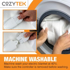 Cozytek Double Electric Blanket – 135x120cm Heated Throw