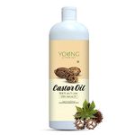 Young Chemist Cold Pressed Virgin Castor Oil | Arandi Tel | For Hair Growth, Nail cuticles, Eyelash, Eyebrows | Suitable For All Hair Types | Edible | 1 Litre