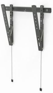 Hama Support Mural TV jusqu'à 90 Pouces Extra Plat Garantie 10ans (Ultra Fin, Inclinable, VESA Max 600x400, Charge Max. 80 kg, Distance du Mur 2 cm, Hauteur réglable, Chevilles Fischer founis) Gris