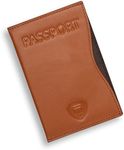 Alban RFID Passport Holder Women Men RFID Blocking Travel Passport Wallet Case Genuine Leather Passport Cover porta pasaporte