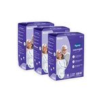 Dignity Overnight Adult Diapers Tape Style - 30 Count (Medium) with Extra Absorbent Core, Wetness Indicator, Waist Size 28" - 45", 10 Pcs/Pack (Pack of 3)