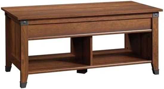 Sauder Carson Forge Lift-Top Coffee Table, Washington Cherry finish