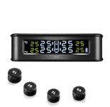 Skyshop® M200 Prime Solar Powered TPMS with Smart Voice Alert | External Wireless Tyre Pressure Monitoring System | Real-Time Precision Sensors for All Cars, Bikes & Scooters