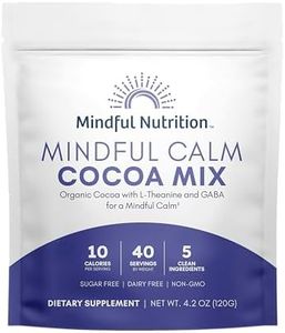 Mindful Nutrition Mindful Calm Sugar Free Hot Chocolate Mix - 40 Servings - Anti-Stress Drink Mix Powder Sleepy Cocoa Nighttime Relaxation Natural Sleep Aid