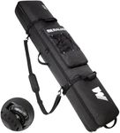 MERALIAN Snowboard Bag with Wheels, Padded Roller Snowboard Bag for Single Snowboard and Snowboard Boots,Available Length in 160cm and 170cm. (blk, 160cm)