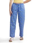 Jockey Women's Pyjama Pants (RX06_Iris Blue_XL)