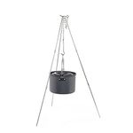 Tripod Barbecue Accessories, Outdoor Camping Tripod, Barbecue Grill, Portable Pot Holder for Hanging, Aluminium Cookware Accessories for Outdoor Use, for Hanging Cookware, Camping, Cooking Outdoors