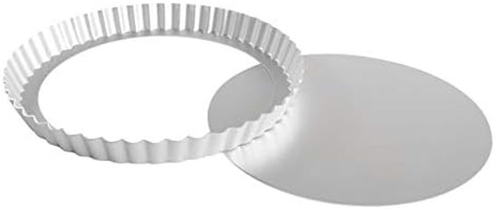 Fat Daddio's PFT-95 Round Fluted Tart Pan, 9.5 x 1 Inch