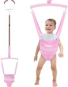 Slevoo Baby Jumper, Baby Doorway Jumper for Babies 6-12 Months, with Easy to Use Clamp and Adjustable Strap, Pink