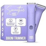 HAPPY CURVES Smoothie Bikini Trimmer - Electric Razor for Women, Waterproof Hair Trimmer with Adjustable Guards, Personal Shaver for Pubic Hair, Ladies Intimate Shaver and Body Hair Trimmer