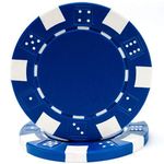 Trademark Global Poker 100 Striped Chip, 11.5gm, Blue