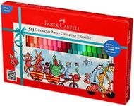 Faber Castell Connector Pen 50-Pieces Set, Assorted