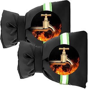 Outdoor Faucet Covers for Winter, 9.8x6.3x2.4in, Waterproof Outside Garden Faucet Socks for Freeze Protection, Reusable Faucet Outdoor Antifreeze Cover for Outside Garden Wall Taps (2)