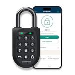 igloohome New Rugged Outdoor Smart Padlock 2E (SP2E) – Manage Access Remotely with Mobile App (iOS/Android) & Dashboard – No WiFi Needed, CEN-3, IK-09 Certified, IP68 Waterproof & 2-yr Warranty