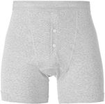 Calvin Klein Men's Basics Button Front Boxer Briefs, Grey, Medium