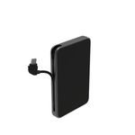 ZAGG mophie Powerstation Plus mini Power Bank, 5,000mAh Portable Battery with USB-C & Lightning-Cables, Dual Device Fast Charging, for Smart Phones, Tablets & other USB-C devices (Black)